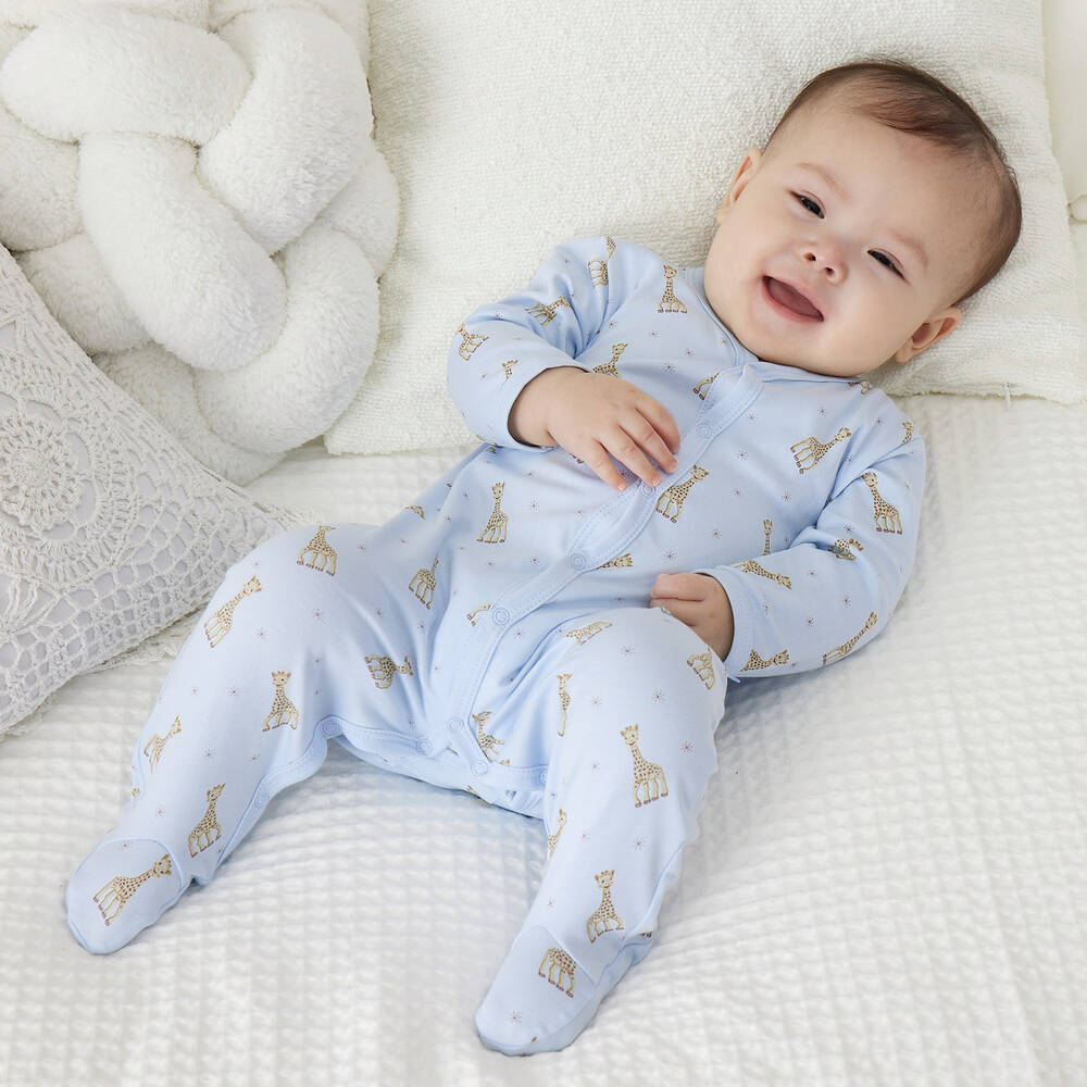 Kissy Kissy-Голубой комбинезон из хлопка пима | Childrensalon