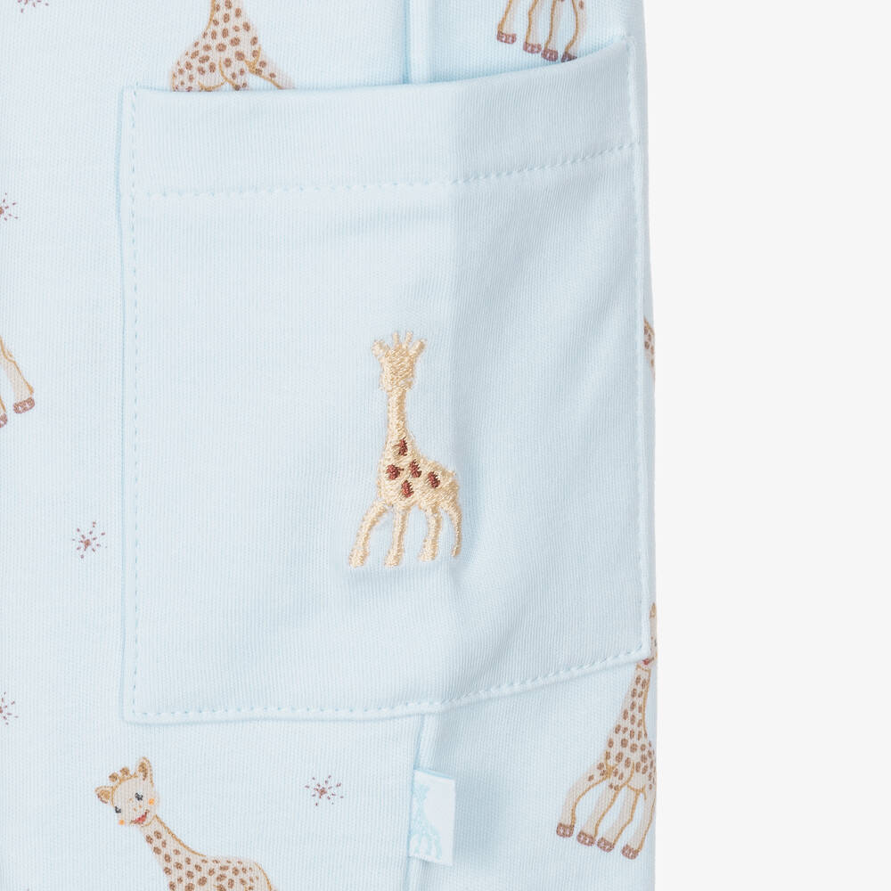 Kissy Kissy-Blue Pima Cotton Babygrow | Childrensalon