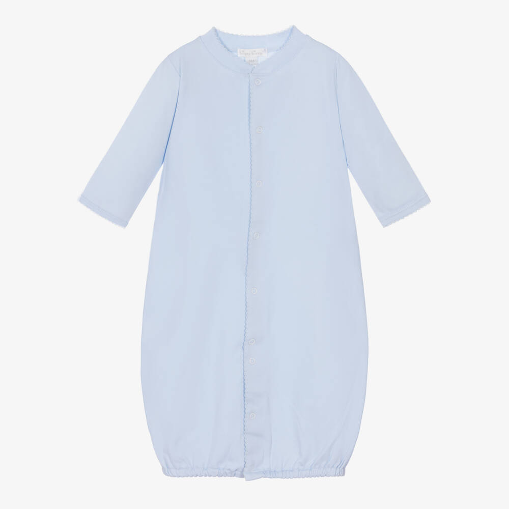 Kissy Kissy-Blue Pima Cotton Converter Gown | Childrensalon