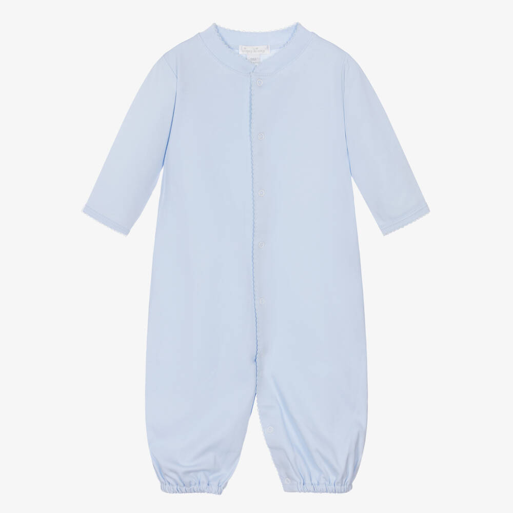 Kissy Kissy-Blue Pima Cotton Converter Gown | Childrensalon