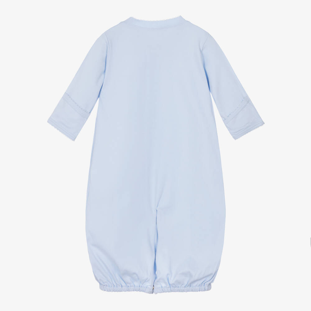 Kissy Kissy-Blue Pima Cotton Converter Gown | Childrensalon