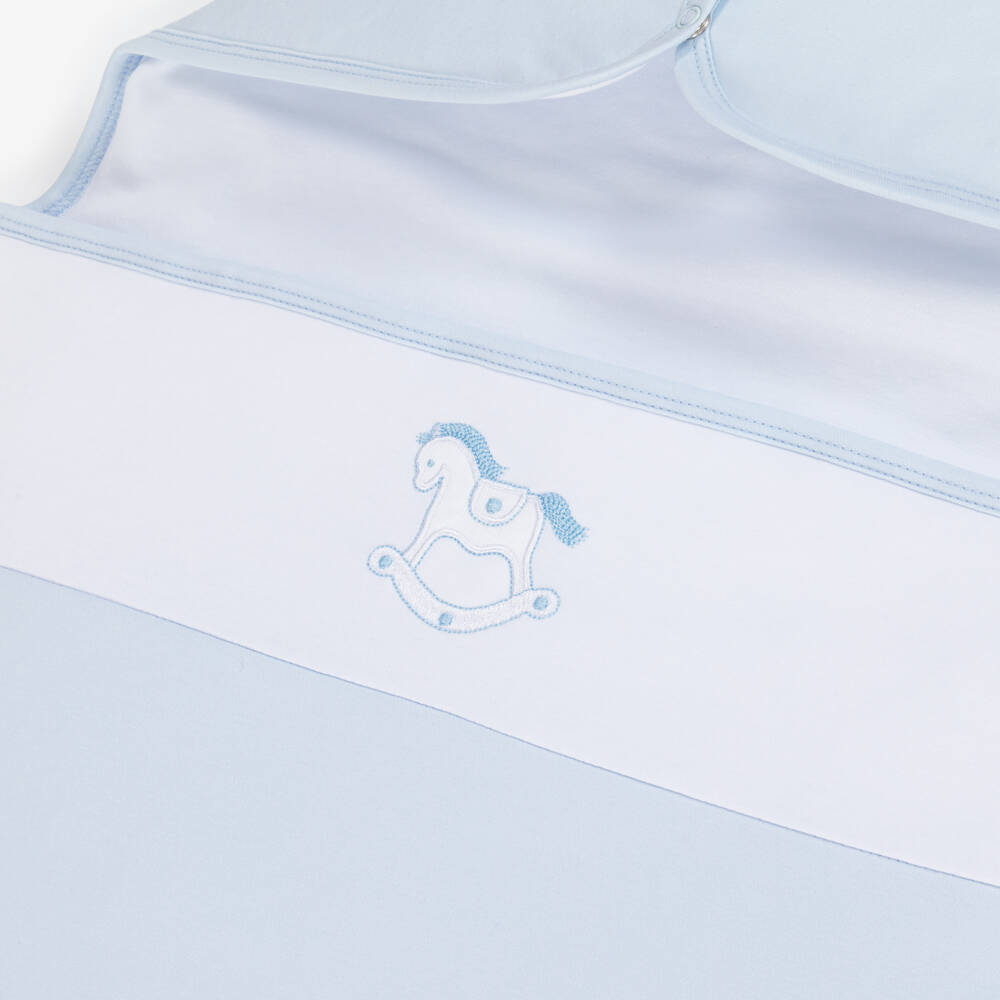 Kissy Kissy-بيبي نيست قطن بيما لون أزرق  | Childrensalon