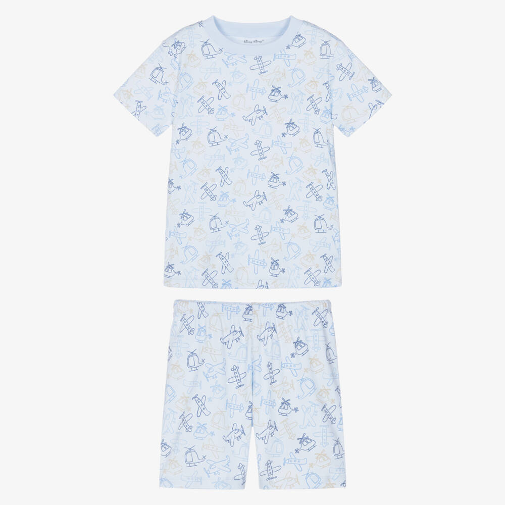 Kissy Kissy-بيجاما قطن بيما لون أزرق للأولاد | Childrensalon