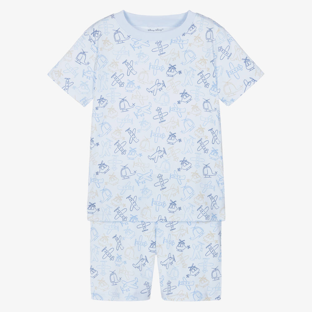 Kissy Kissy-بيجاما قطن بيما لون أزرق للأولاد | Childrensalon