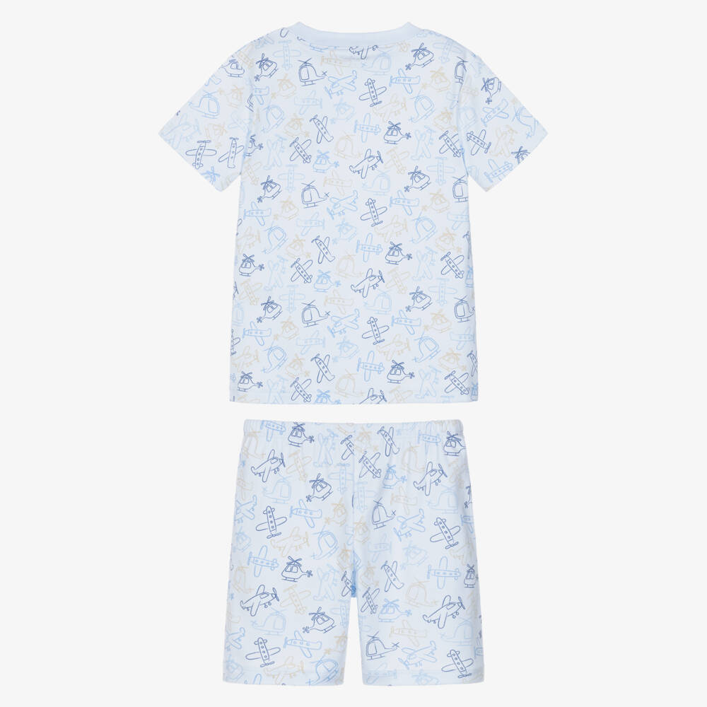 Kissy Kissy-بيجاما قطن بيما لون أزرق للأولاد | Childrensalon