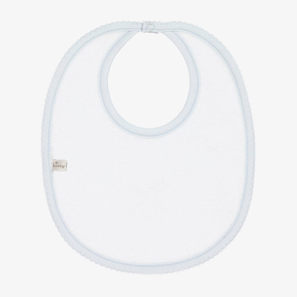 Kissy Kissy-Синий нагрудник из хлопка Пима для мальчиков | Childrensalon