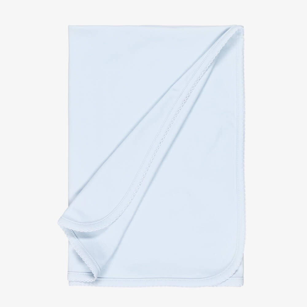 Kissy Kissy-Плед из голубого хлопка Пима для мальчиков | Childrensalon