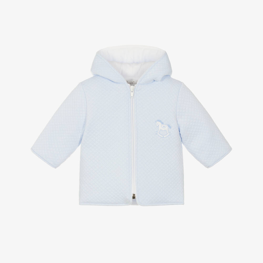 Kissy Kissy-معطف ركوب مبطن أزرق للأولاد | Childrensalon