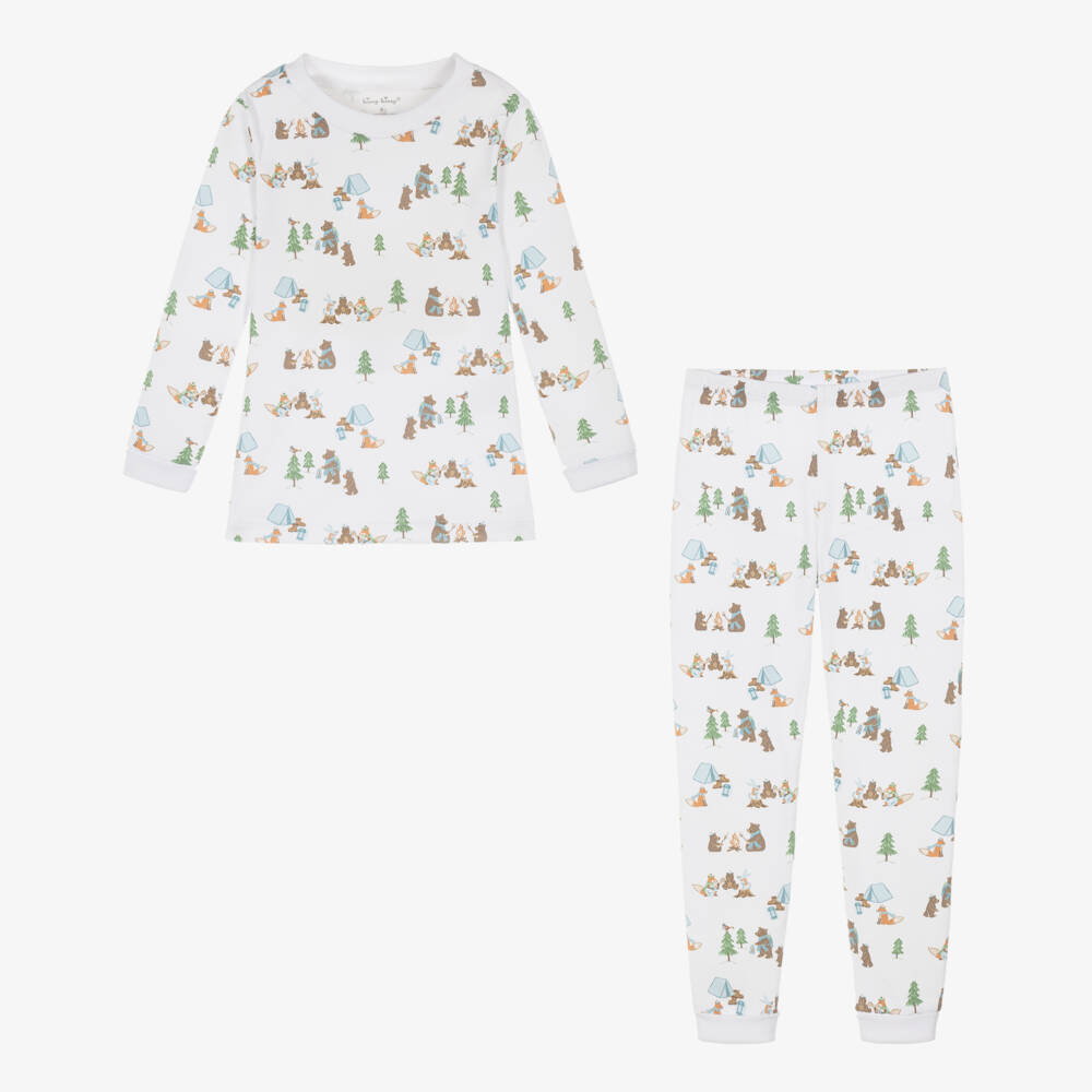 Kissy Kissy-Boys Campsite Friends Pima Cotton Pyjamas | Childrensalon