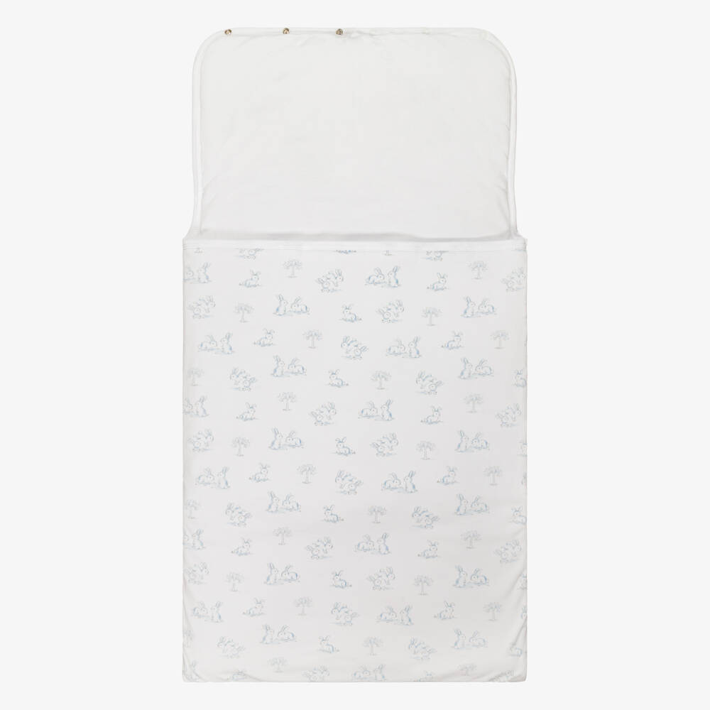 Kissy Kissy-Уютное белое гнездышко для мальчиков с зайчиком | Childrensalon