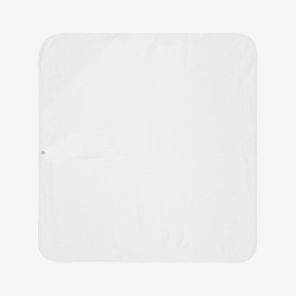 Kissy Kissy-Boys White Cotton Fight The Fire Hooded Towel & Mitt Set | Childrensalon