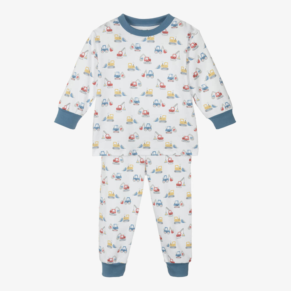 Kissy Kissy-Boys White Diggers Cotton Pyjamas | Childrensalon