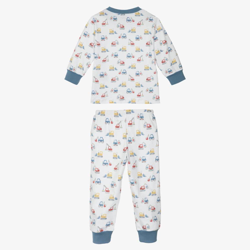 Kissy Kissy-Boys White Diggers Cotton Pyjamas | Childrensalon