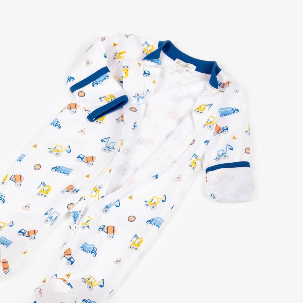 Kissy Kissy-أفارول بيبي غرو قطن بيما لون أبيض للأولاد الرضع | Childrensalon