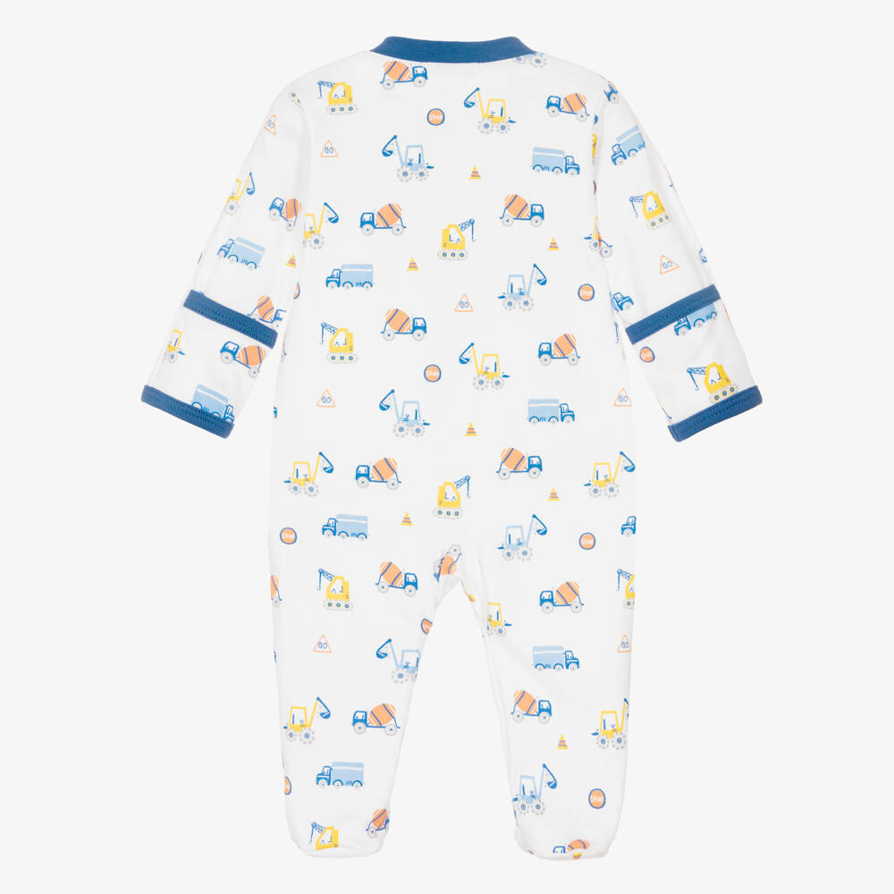 Kissy Kissy-أفارول بيبي غرو قطن بيما لون أبيض للأولاد الرضع | Childrensalon