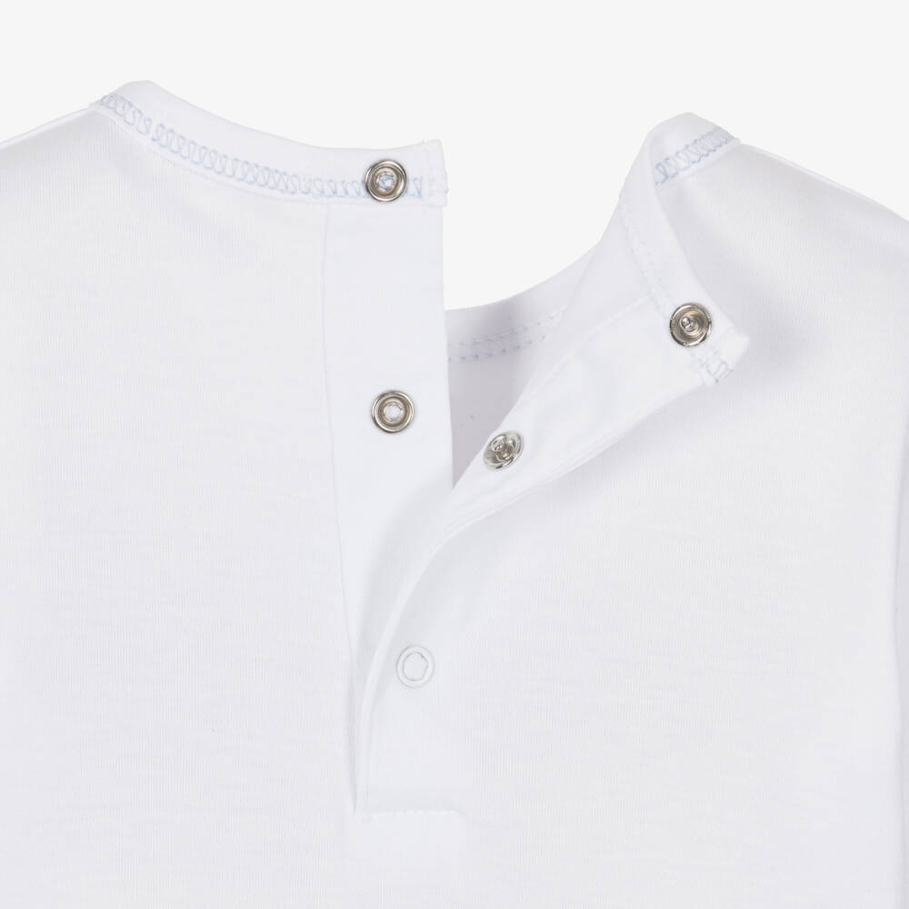 Kissy Kissy-Белый хлопковый комбинезон для мальчиков | Childrensalon