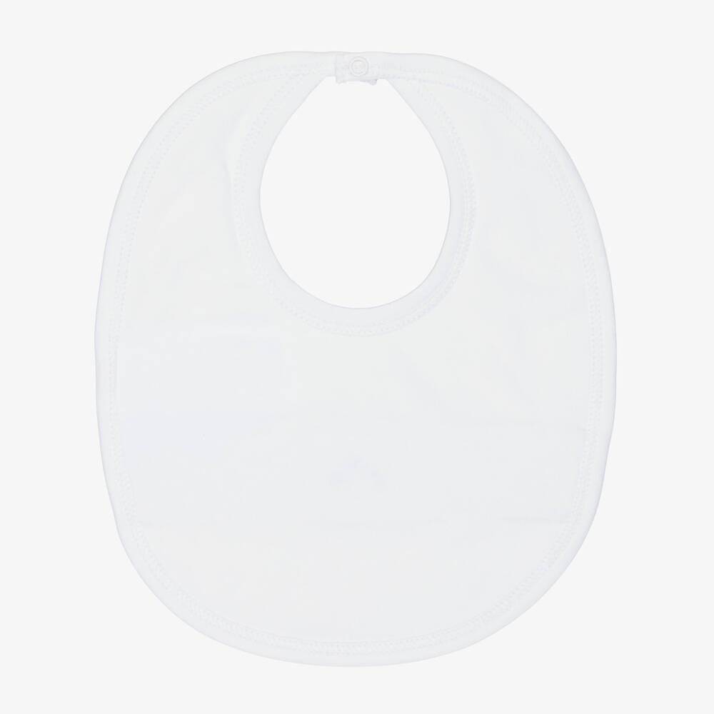 Kissy Kissy-Слюнявчик из белого хлопка с вышивкой для мальчиков | Childrensalon