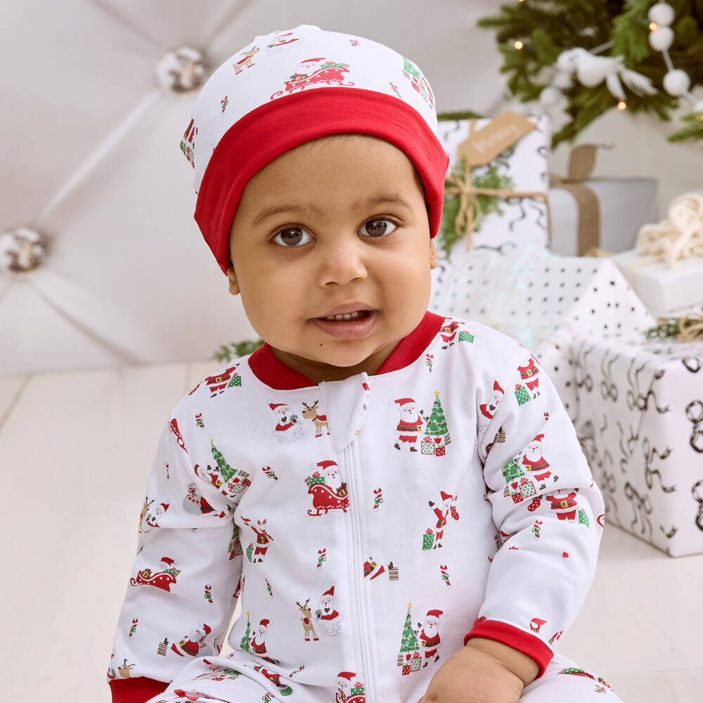 Kissy Kissy-Праздничный красно-белый комбинезон для малышей | Childrensalon