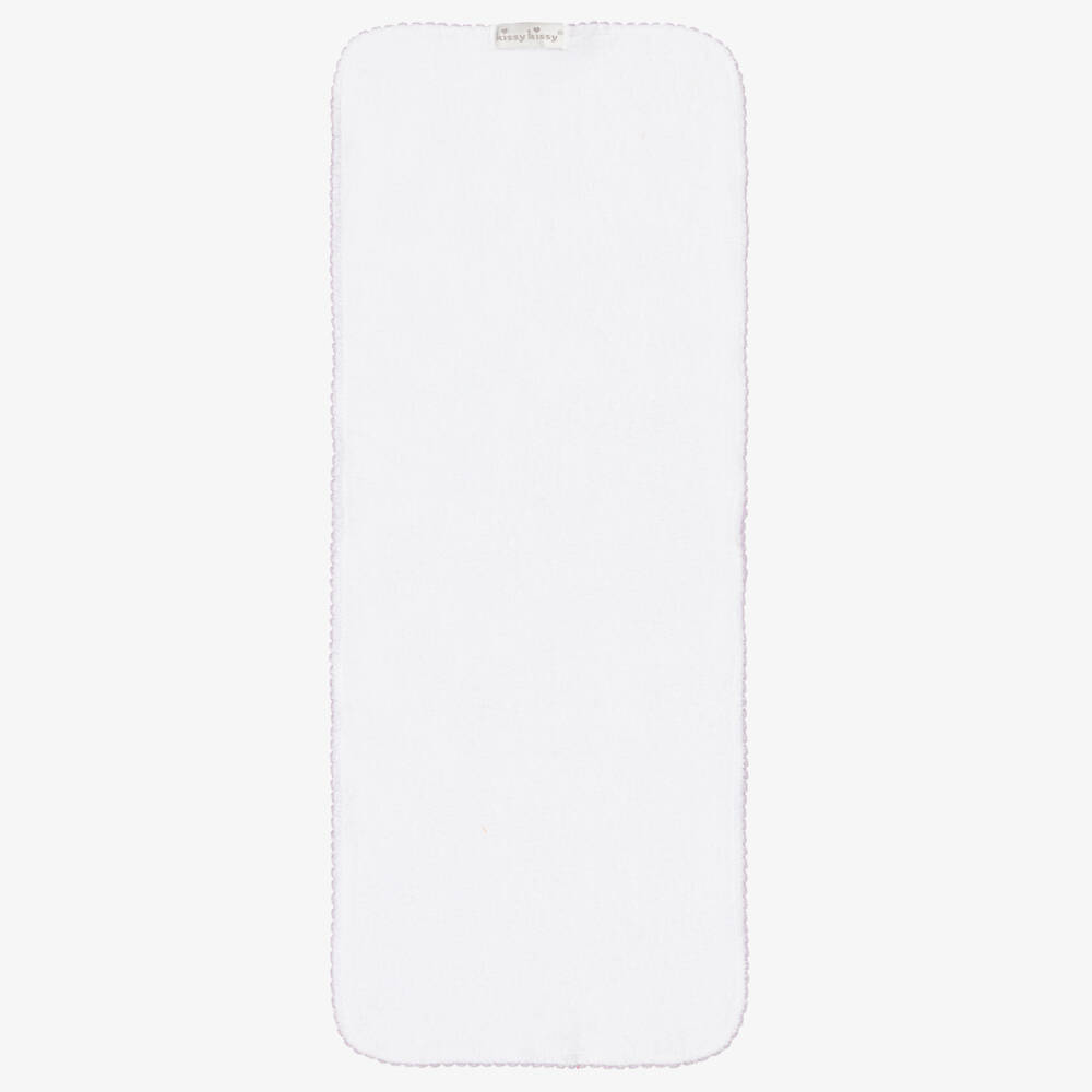 Kissy Kissy-Салфетка для отрыжки из пима хлопка с цветочным узором для девочек сиреневая | Childrensalon