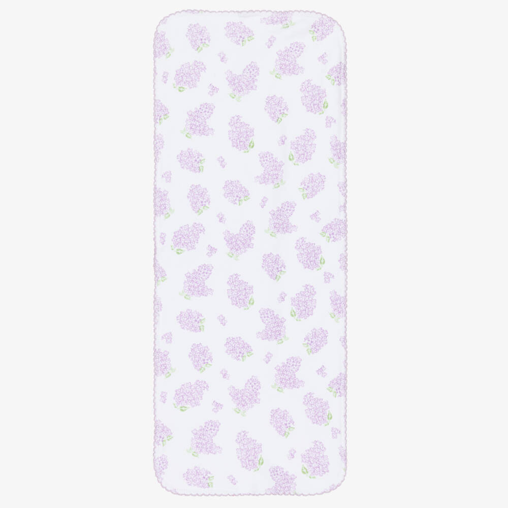 Kissy Kissy-Салфетка для отрыжки из пима хлопка с цветочным узором для девочек сиреневая | Childrensalon
