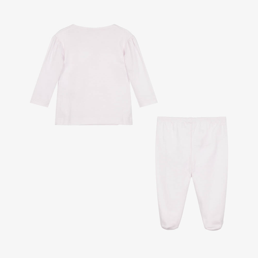 Kissy Kissy-Girls Pink Jungle Hang Out 2 Piece Babygrow | Childrensalon