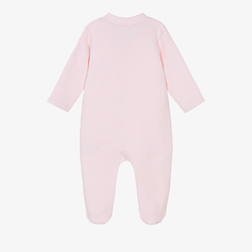 Kissy Kissy-Girls Pink Pima Cotton Babysuit Set | Childrensalon