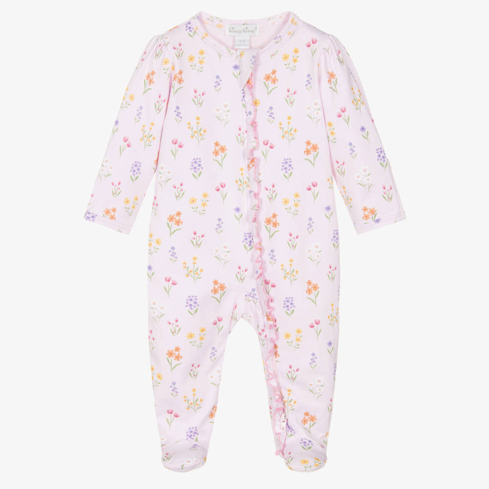 Kissy Kissy-أفارول بيبي غرو بسحاب قطن بيما لون زهري للبنات | Childrensalon