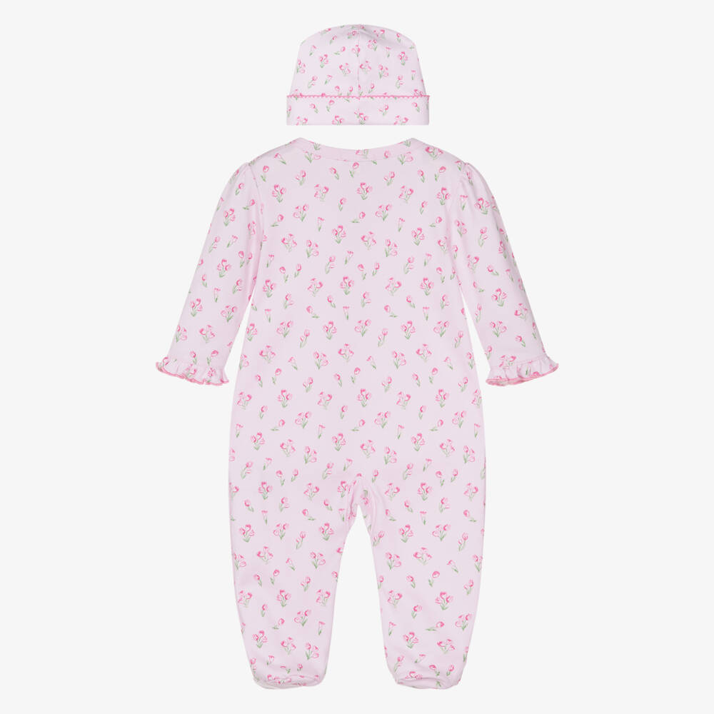 Kissy Kissy-طقم أفارول بيبي غرو قطن بيما لون زهري للبنات الرضع | Childrensalon