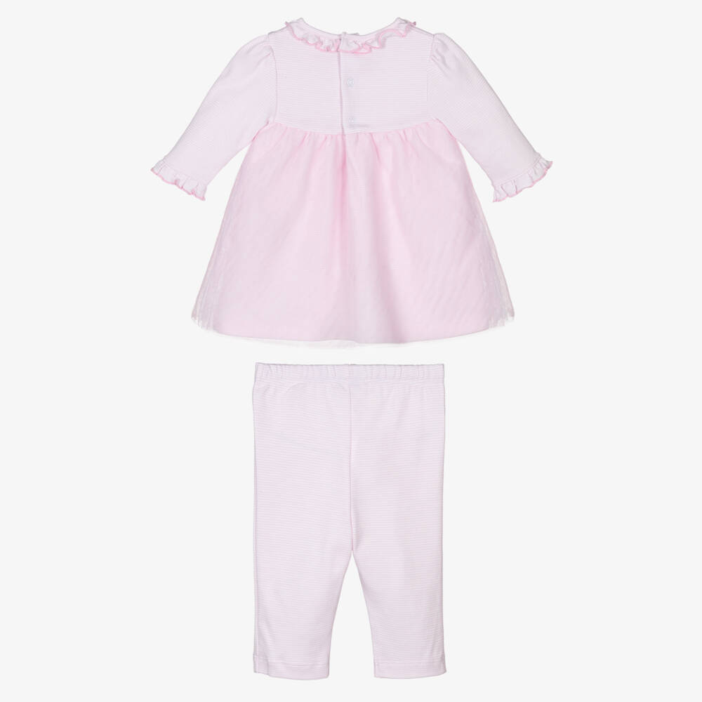 Kissy Kissy-Girls Pink Ready To Dance Pima Cotton Dress Set | Childrensalon