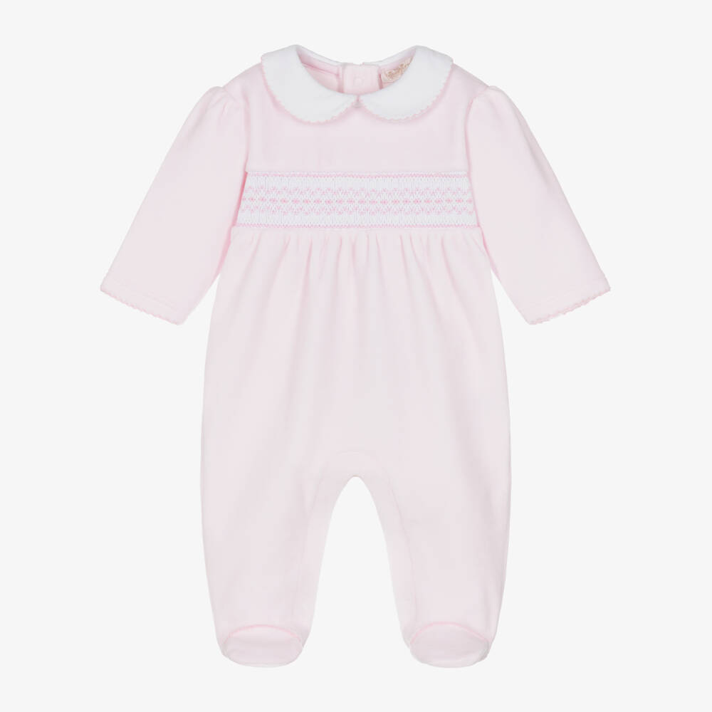 Vicky Pink Handsmocked Girl 2-piece set