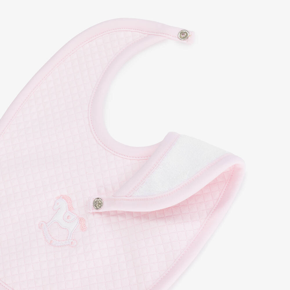 Kissy Kissy-Нежно-розовый нагрудник с лошадкой для девочек | Childrensalon