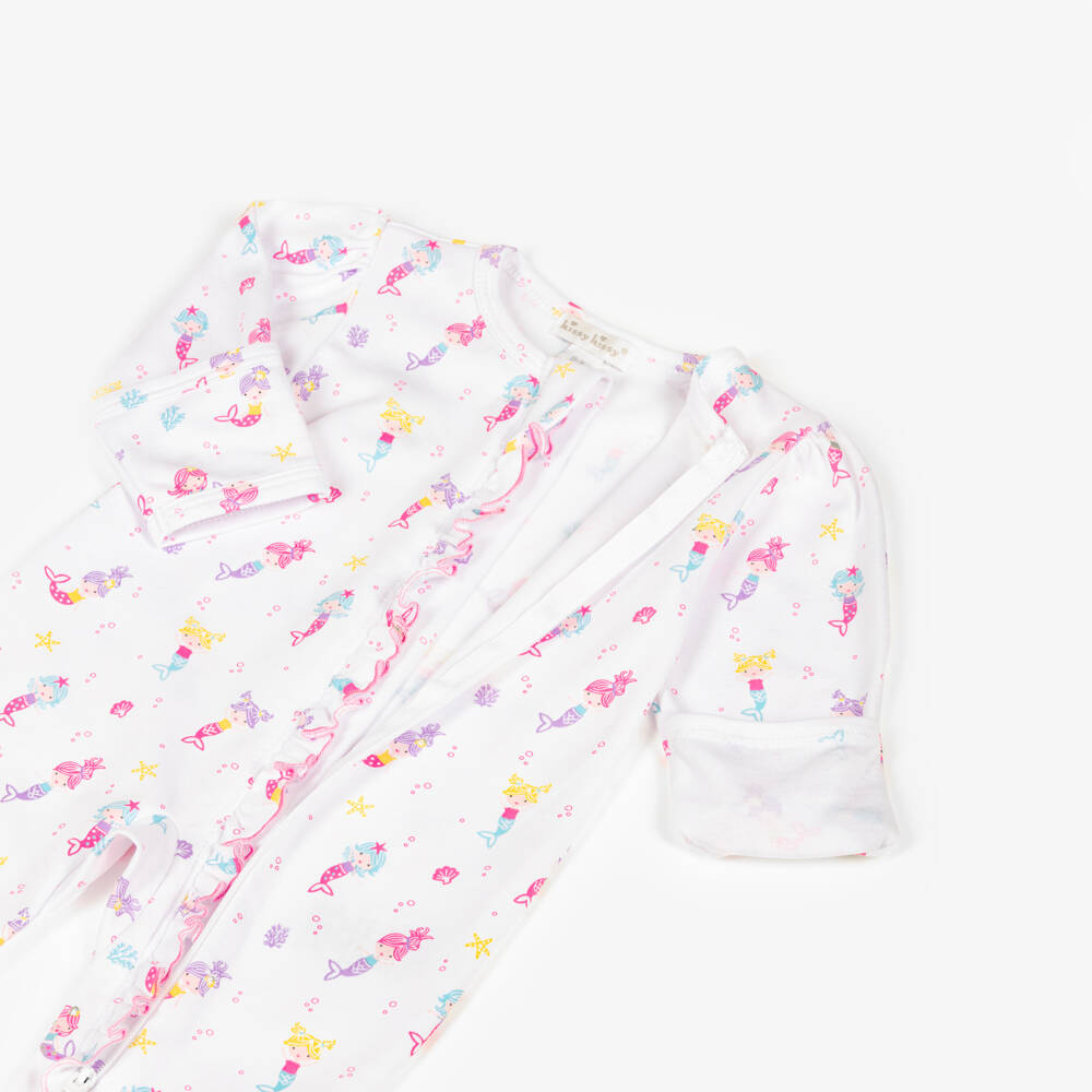 Kissy Kissy-Girls Underwater Mermaid Zip-Up Babygrow | Childrensalon