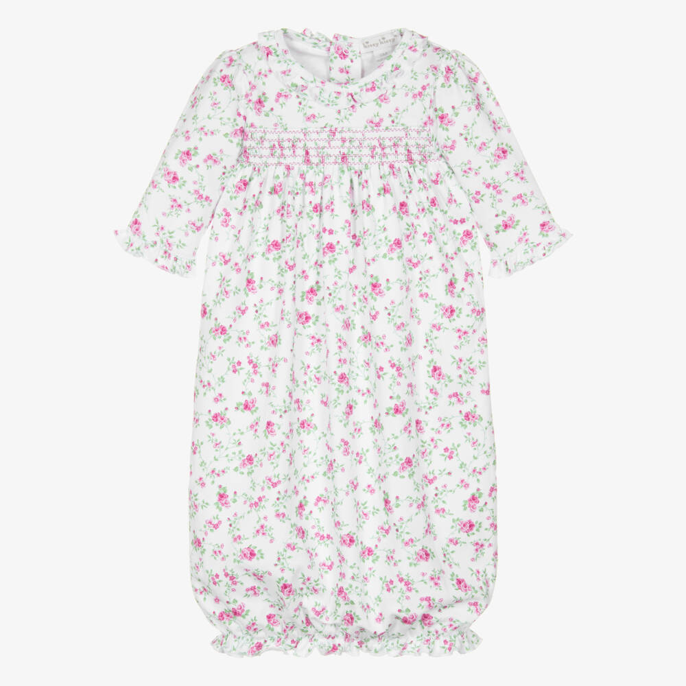 Kissy Kissy-Платье с цветочным узором бело-розовое для девочек | Childrensalon