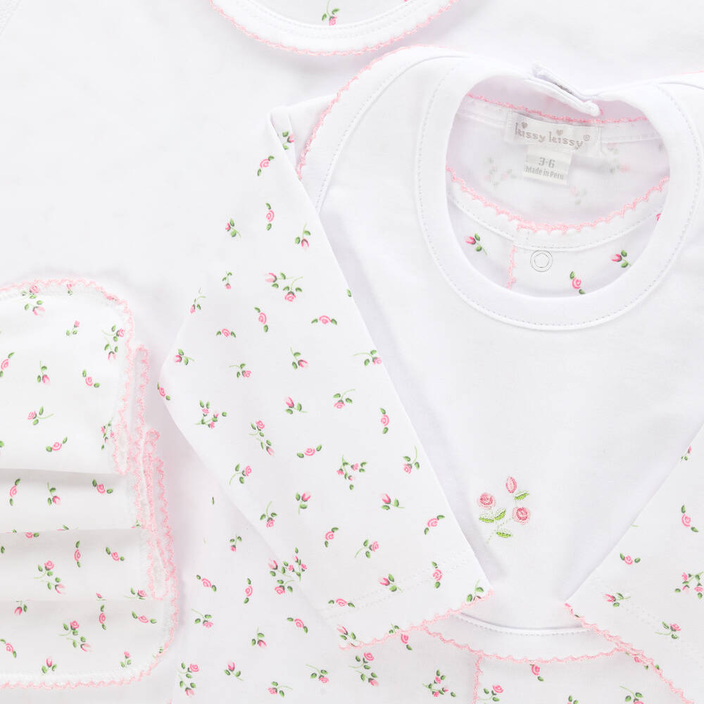 Kissy Kissy-Подарочный комплект детской одежды из хлопка пима с розами | Childrensalon