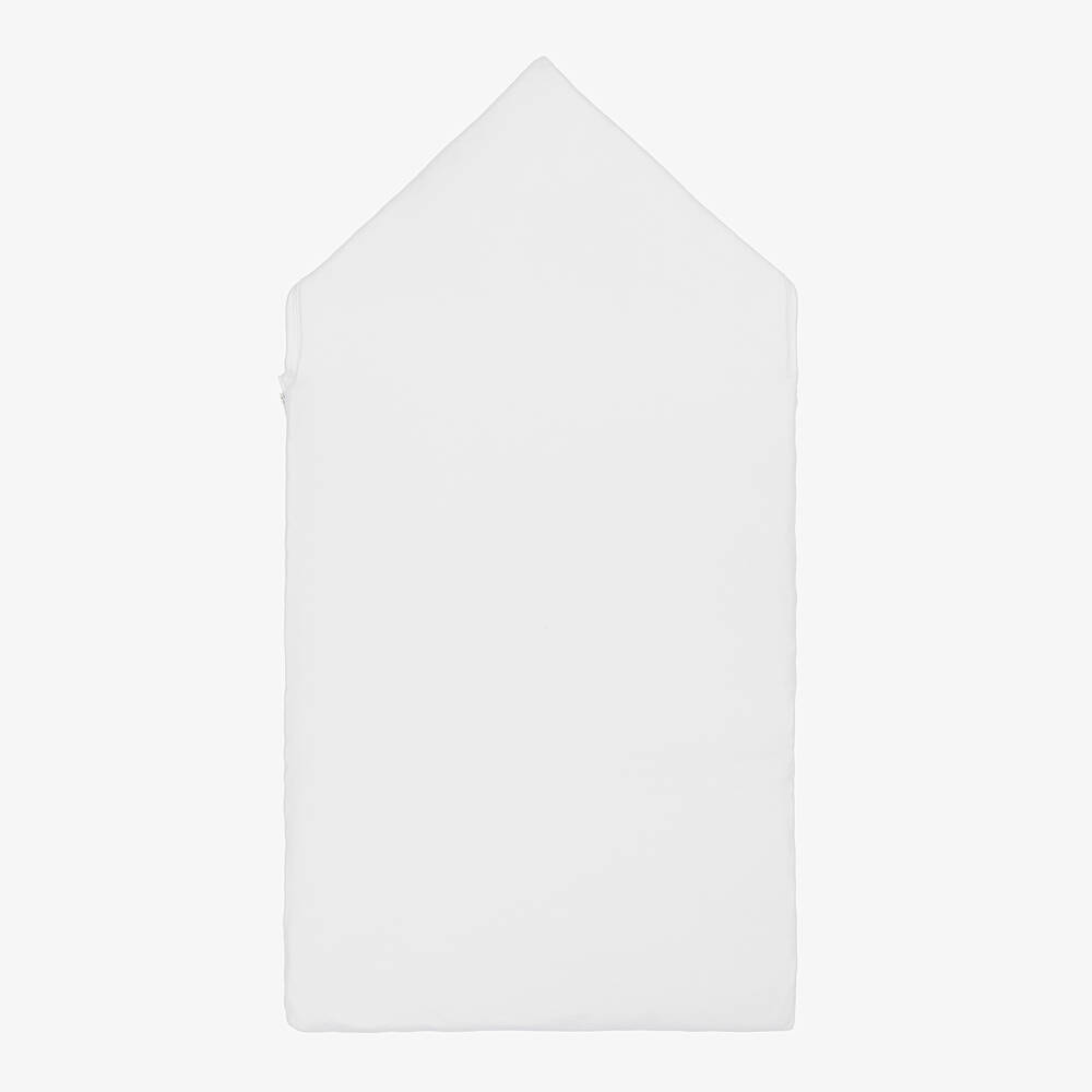 Kissy Kissy-Personalised White Jungle Mates Baby Nest (77cm) | Childrensalon