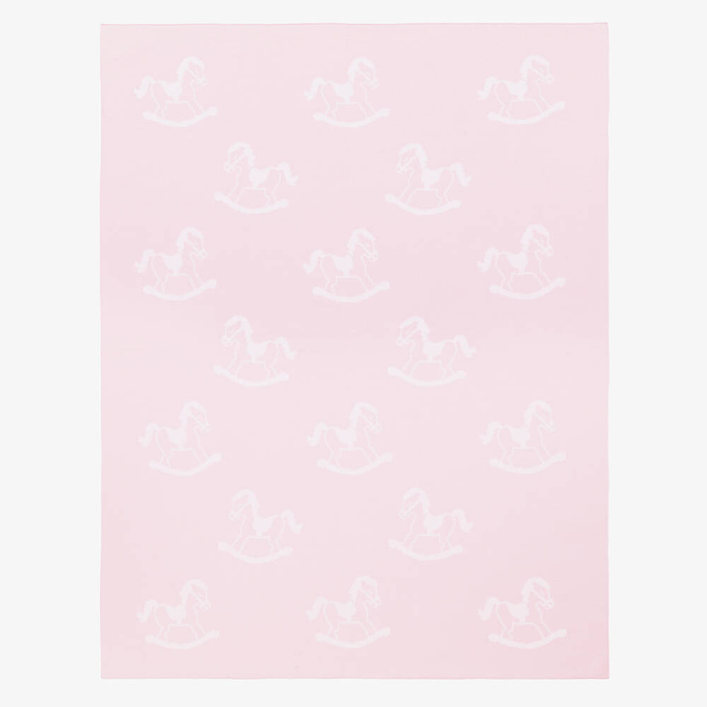 Kissy Kissy-Pink Cotton Blanket (90cm) | Childrensalon