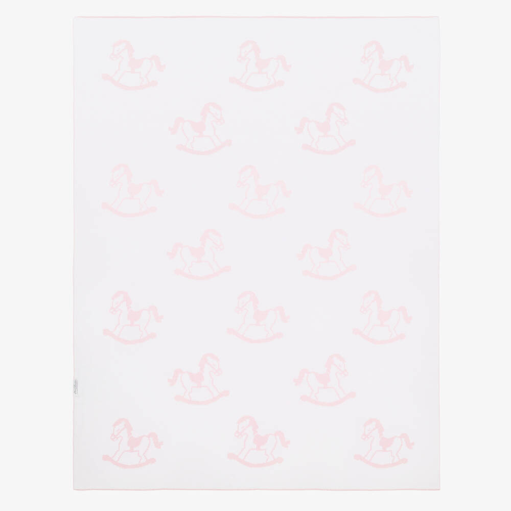 Kissy Kissy-Pink Cotton Blanket (90cm) | Childrensalon