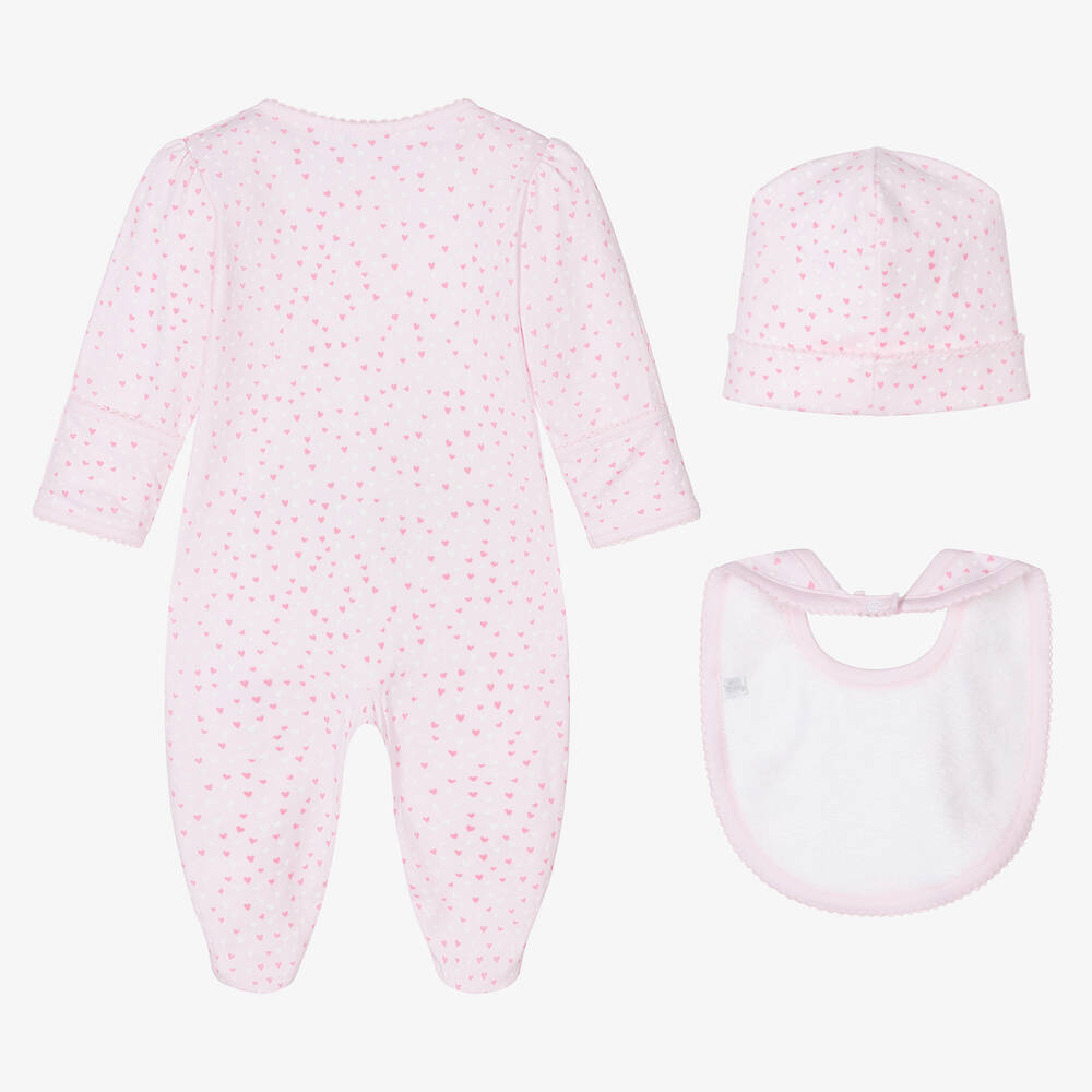 Kissy Kissy-Розовый комплект с комбинезоном из хлопка пима | Childrensalon