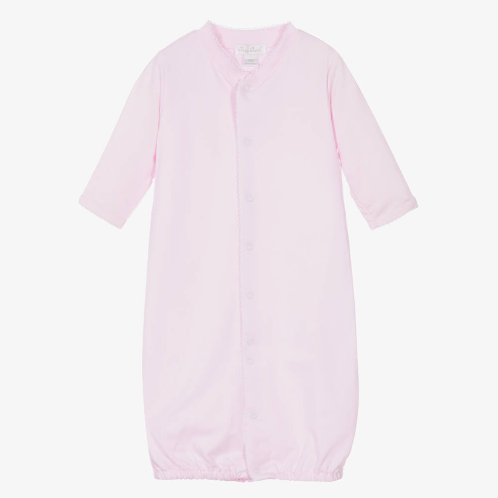 Kissy Kissy-Pink Pima Cotton Converter Gown | Childrensalon