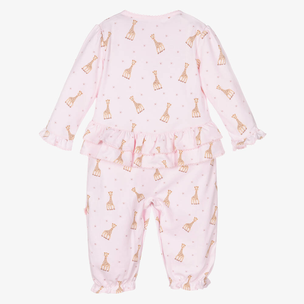 Kissy Kissy-Pink Pima Cotton Romper | Childrensalon