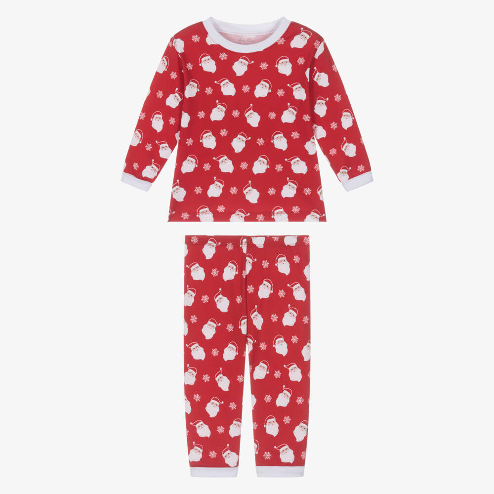 Kissy Kissy-بيجاما بطبعة سانتا قطن بيما لون أحمر | Childrensalon