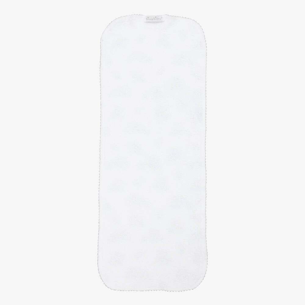 Kissy Kissy-Мягкая серая белая хлопковая салфетка для отрыжки | Childrensalon