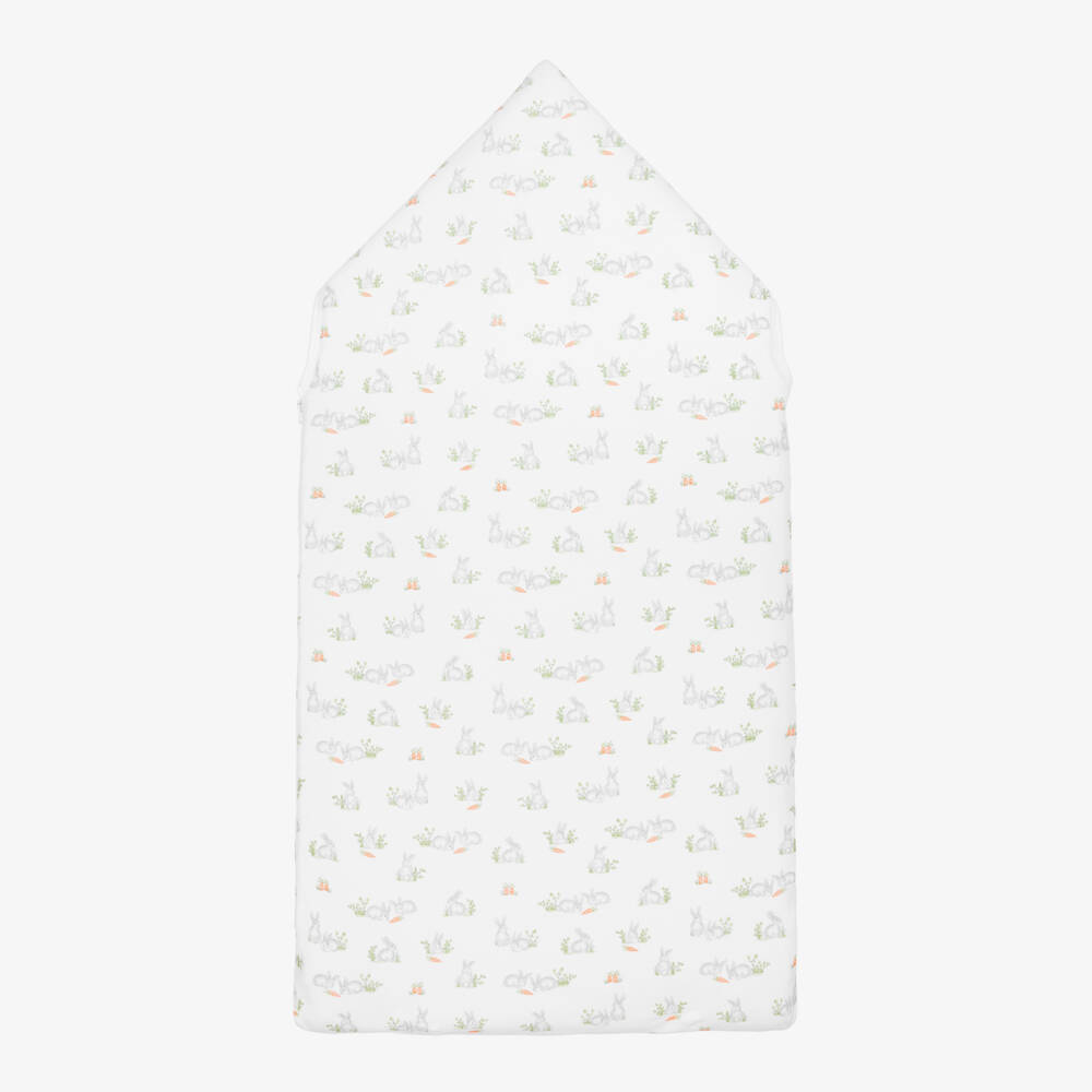 Kissy Kissy-White Baby Bunny Patch Nest (75cm) | Childrensalon