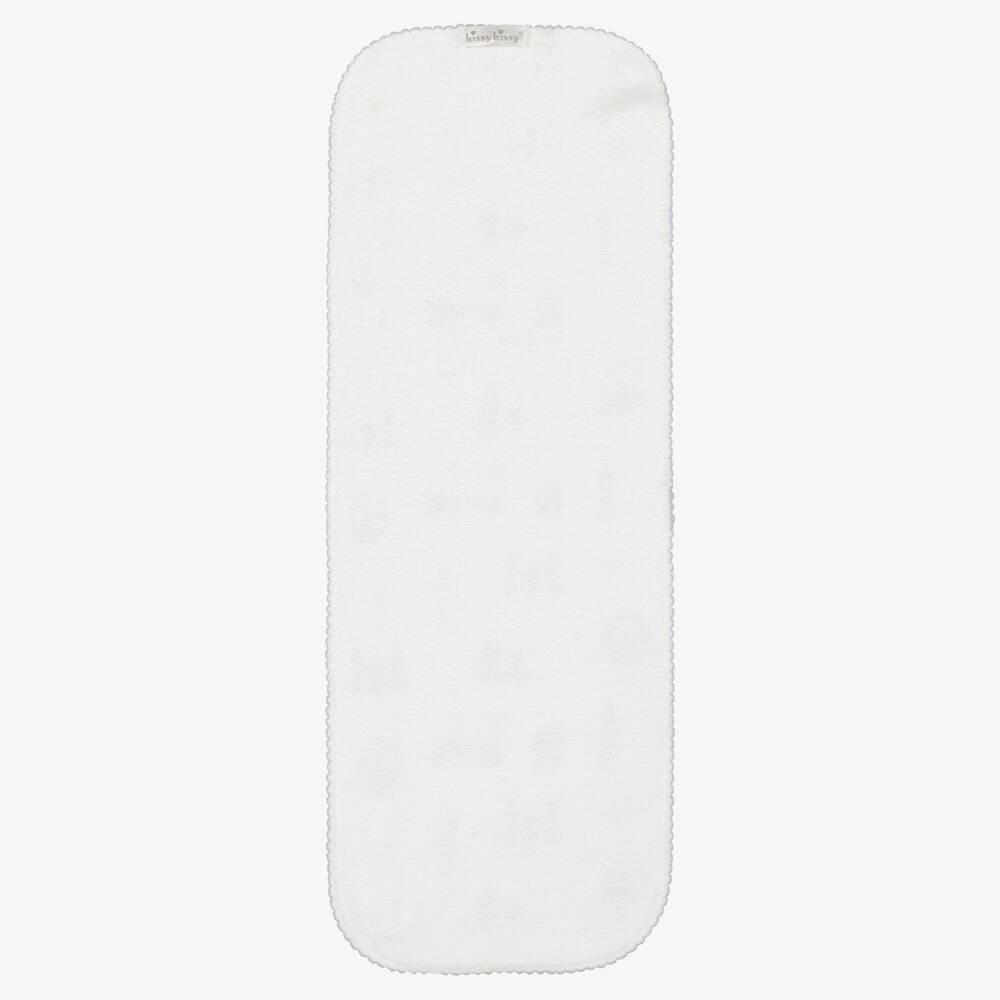 Kissy Kissy-Белое полотенце для кормления с принтом London (48см) | Childrensalon