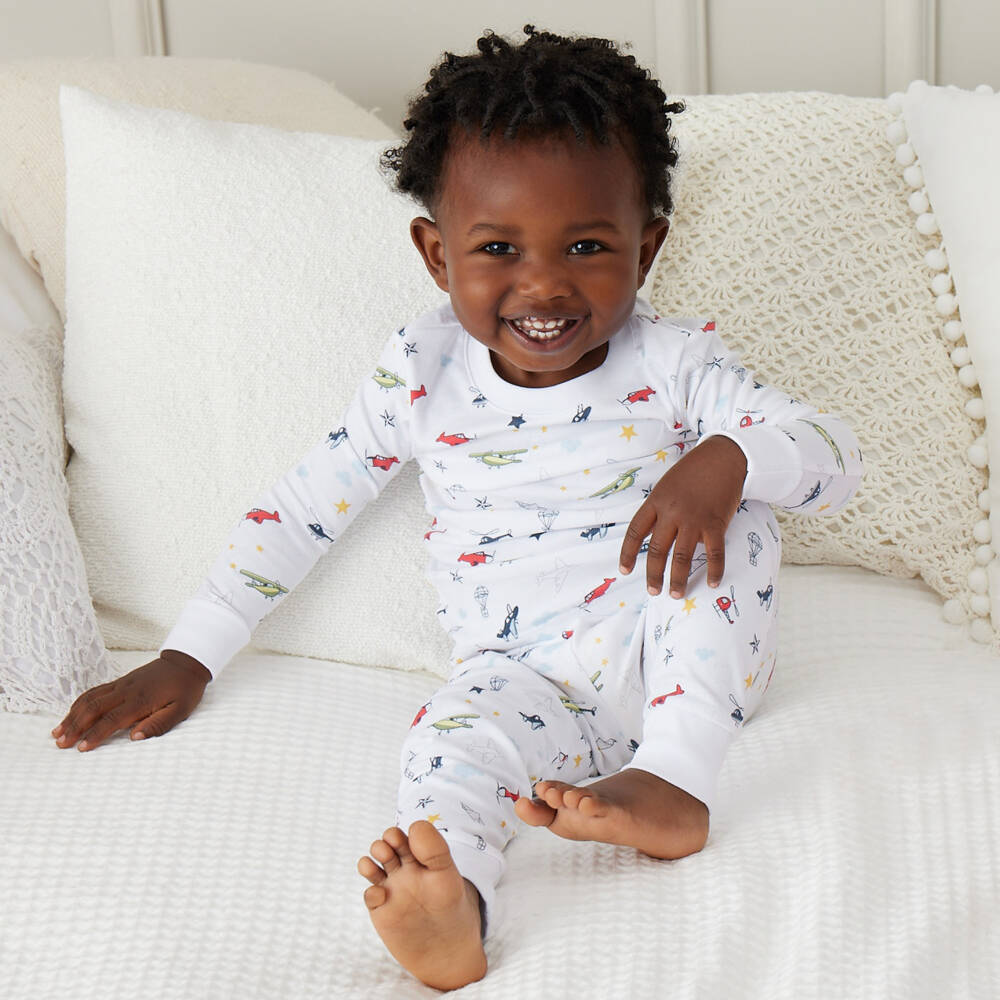 Kissy Kissy-Белая пижама из хлопка пима | Childrensalon