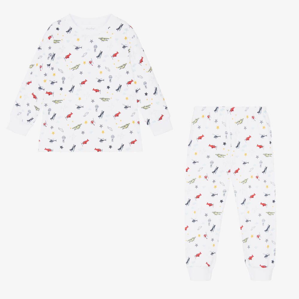 Kissy Kissy-Белая пижама из хлопка пима | Childrensalon