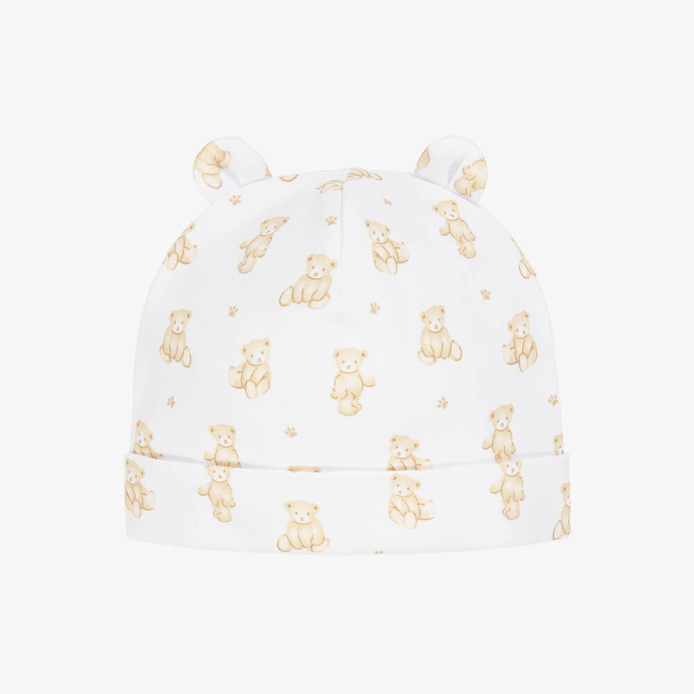 Kissy Kissy-قبعة بيضاء من قطن بيما نقي للرضع | Childrensalon