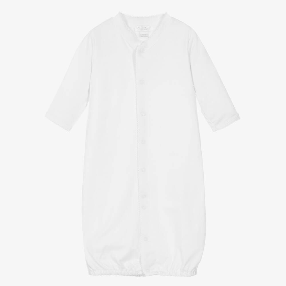 Kissy Kissy-White Pima Cotton Converter Gown | Childrensalon