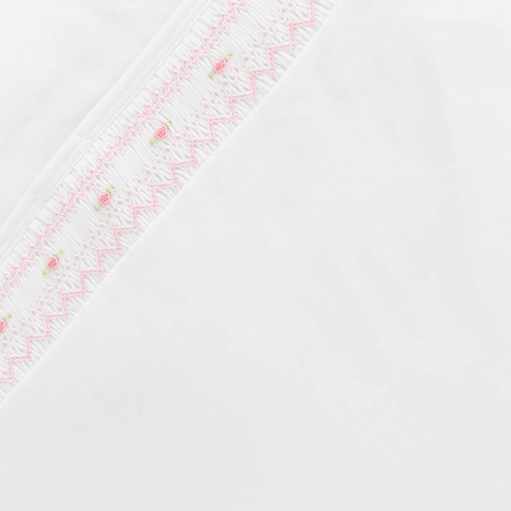 Kissy Kissy-White Pima Cotton Fall Bishop Nest (78cm) | Childrensalon