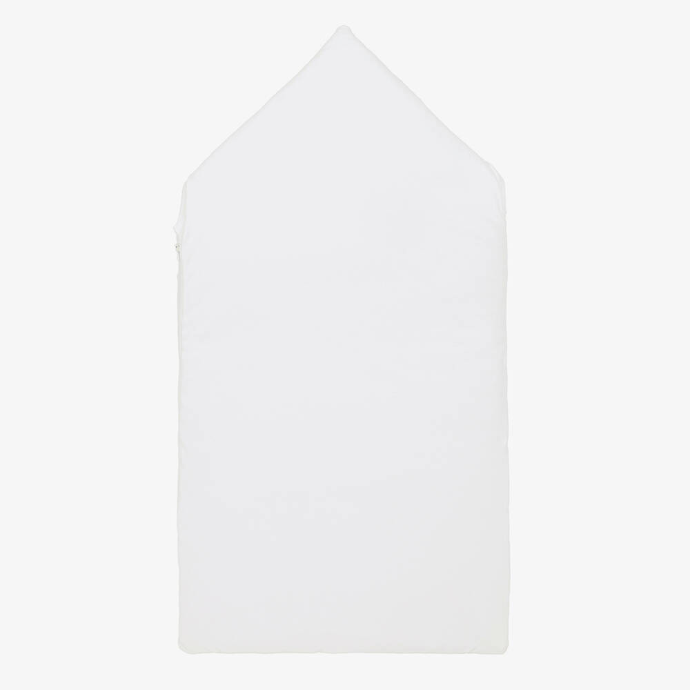 Kissy Kissy-White Pima Cotton Fall Bishop Nest (78cm) | Childrensalon